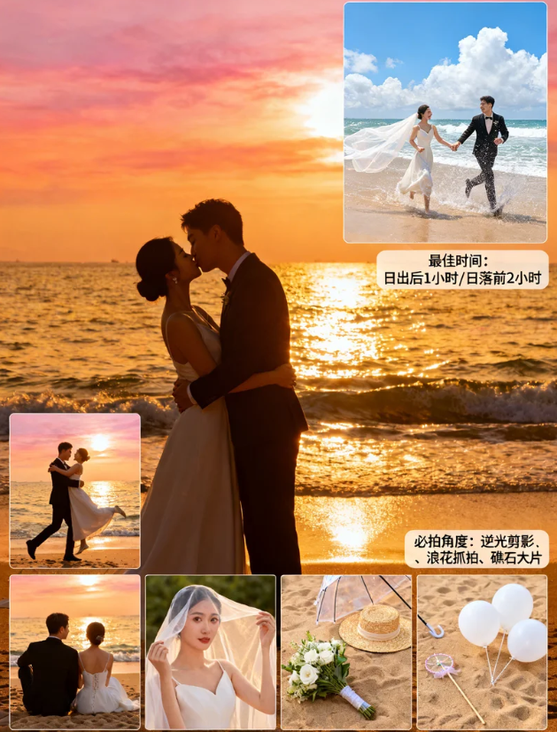 在海边怎么拍婚纱照？海边婚纱照怎么拍？